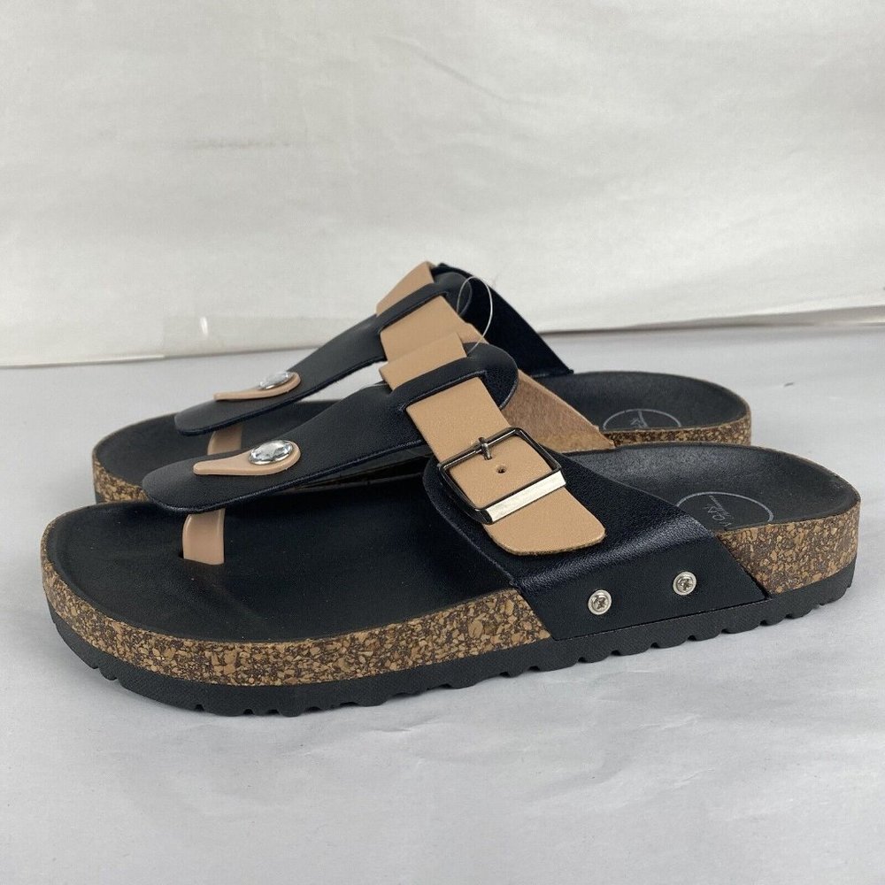 3x Women's Avon Size 7 (38) Casual T-Bar & Open Toe Slide Sandal Shoes - Picture 10 of 16